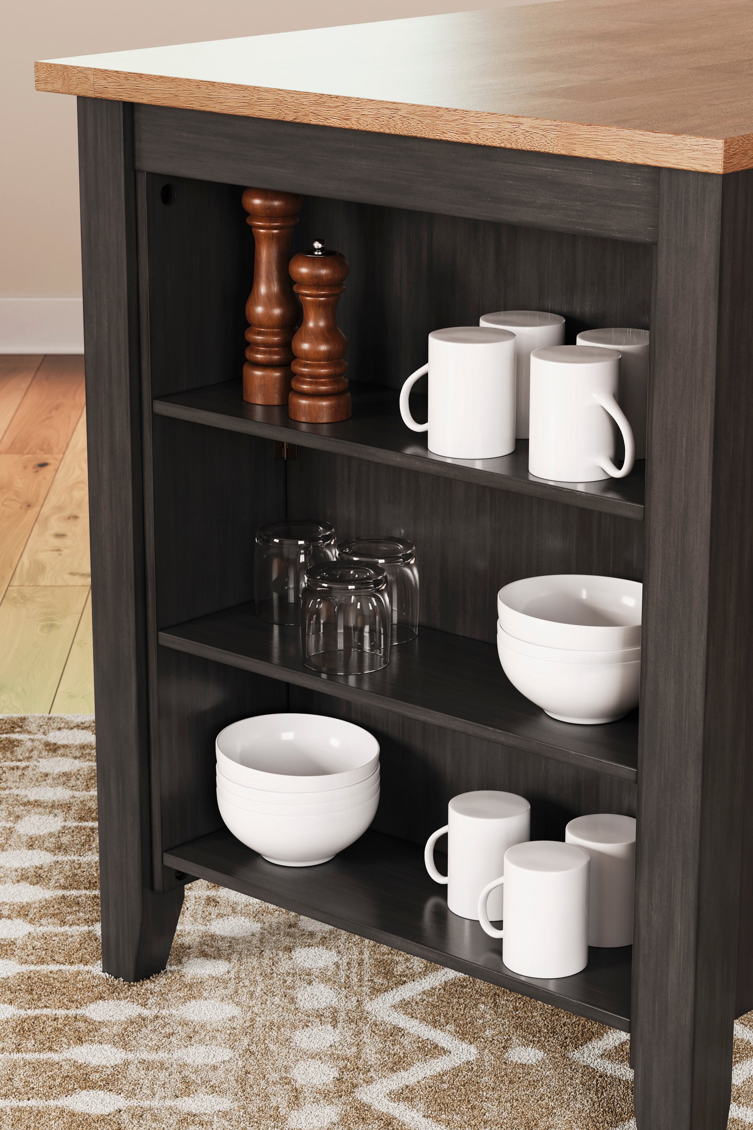 Gesthaven Natural/Brown Counter Height Dining Table