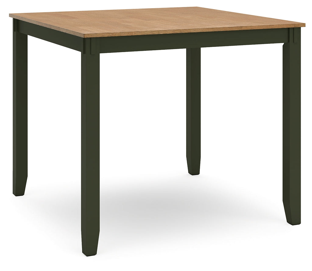 Gesthaven /Green Counter Height Dining Table and 4 Barstools, Natural