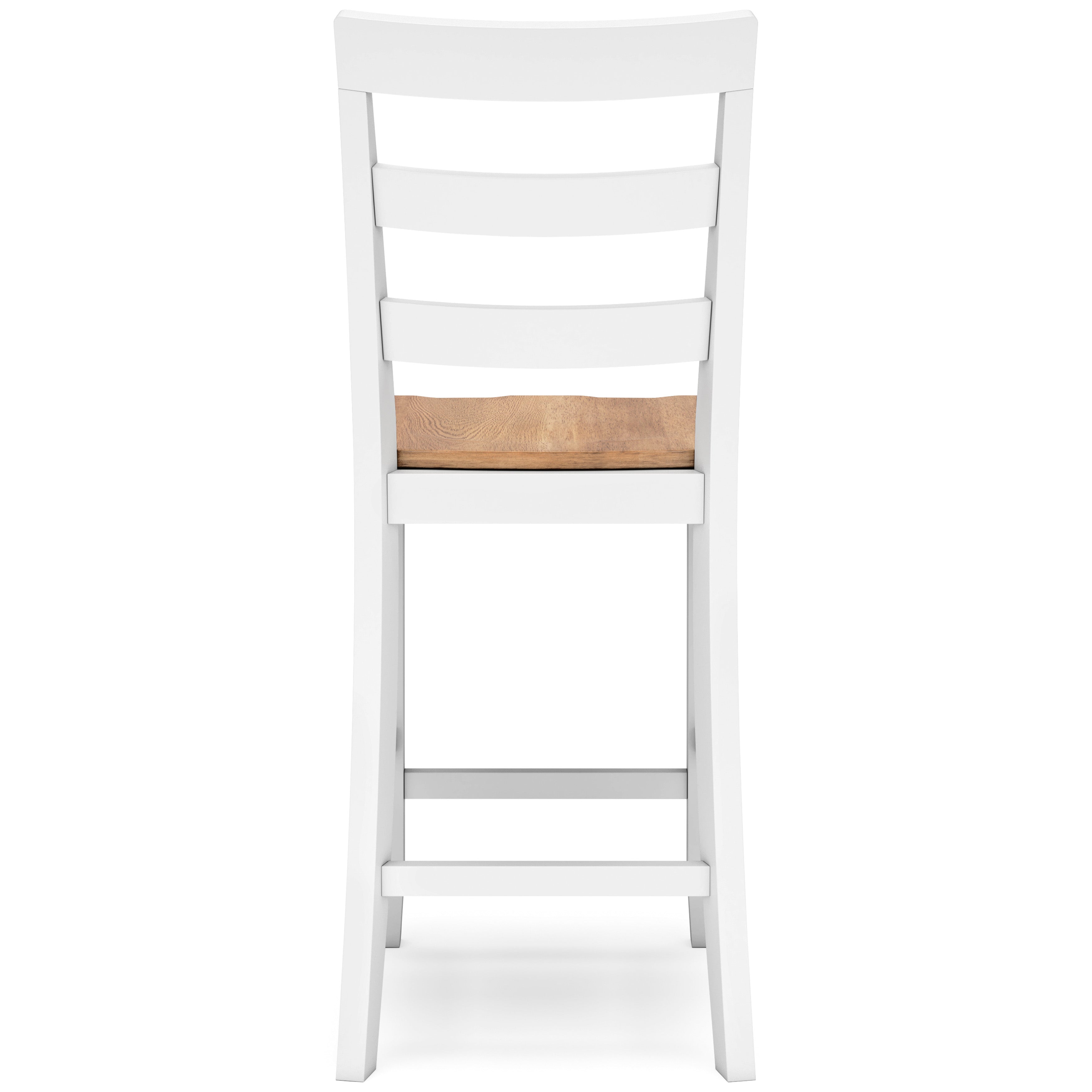 Gesthaven Natural/White Counter Height Dining Room Chair (Set of 2)
