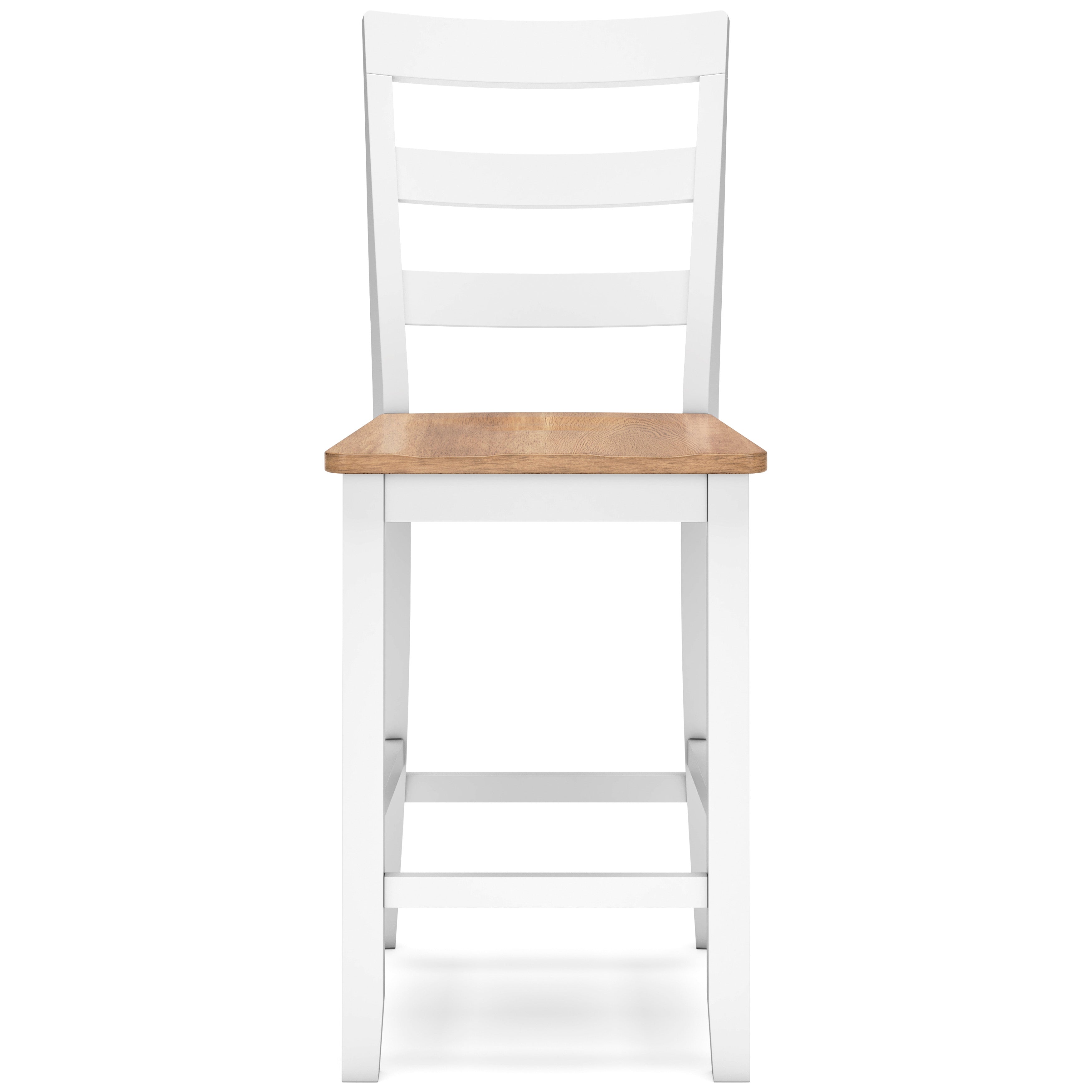 Gesthaven Natural/White Counter Height Dining Room Chair (Set of 2)