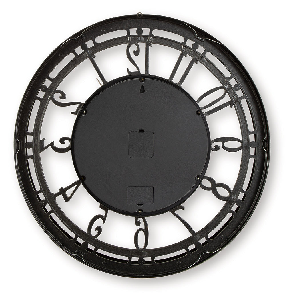 Gilover Champagne Finish Wall Clock