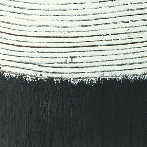 Girtha Antique White/Black Vase (13''H)