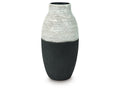 Girtha Antique White/Black Vase (16''H)
