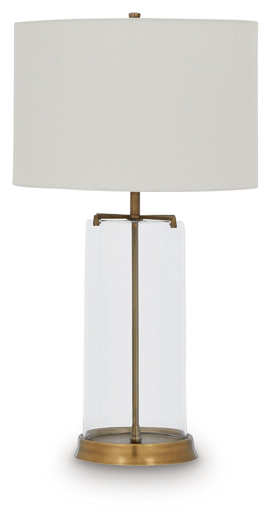 Gizeh Clear/Gold Table Lamp