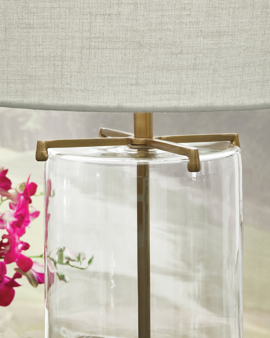 Gizeh Clear/Gold Table Lamp