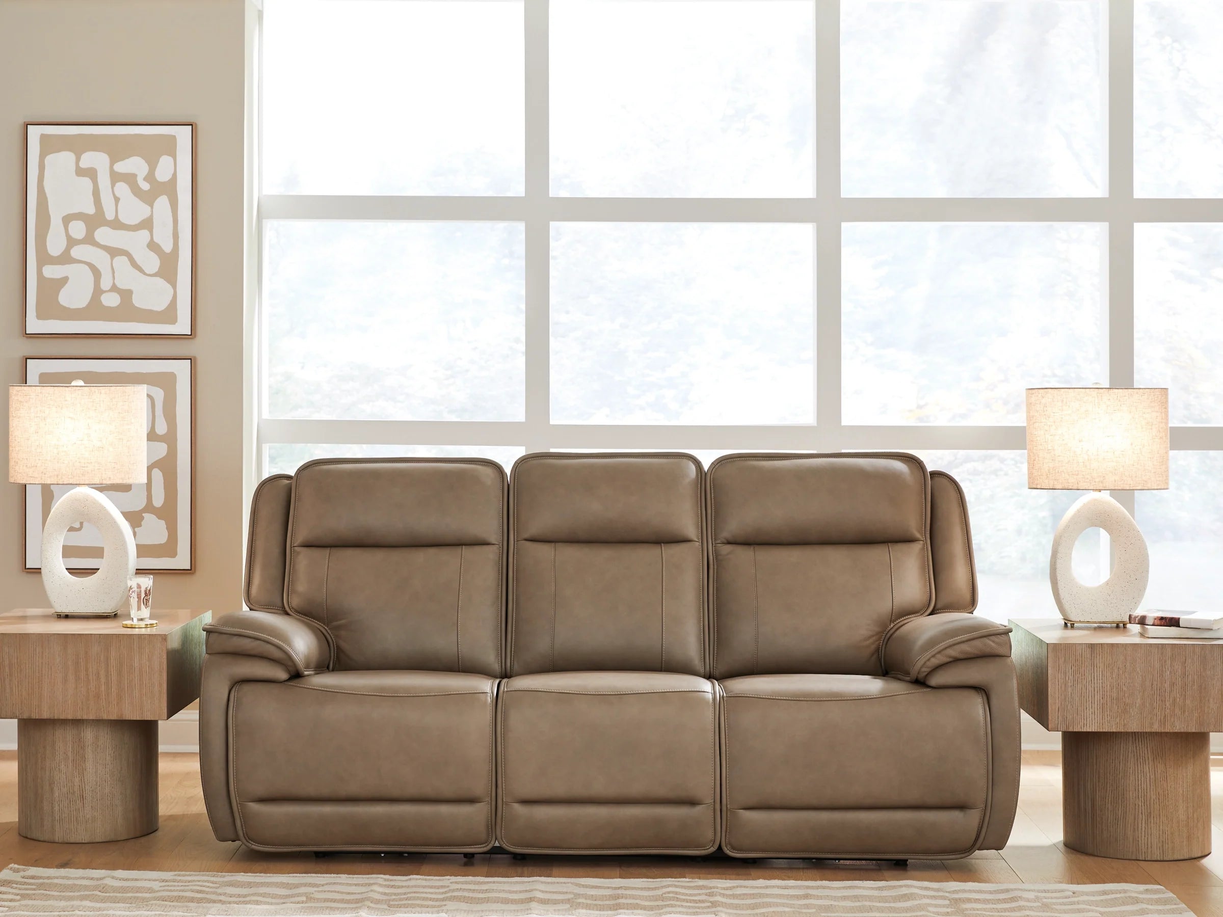 Glencroft Sahara PWR REC Sofa with ADJ Headrest