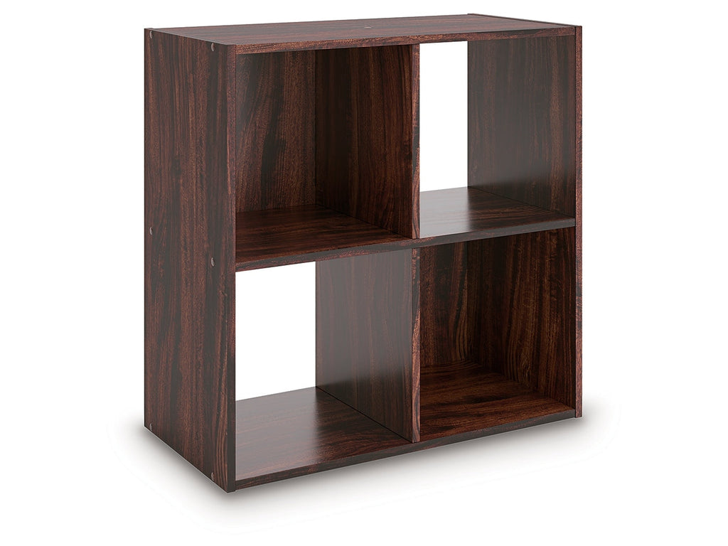 Glosmount Cherry/Light Brown Four Cube Organizer