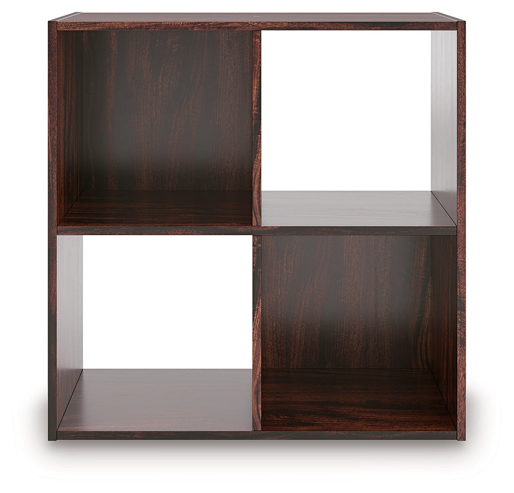 Glosmount Cherry/Light Brown Four Cube Organizer