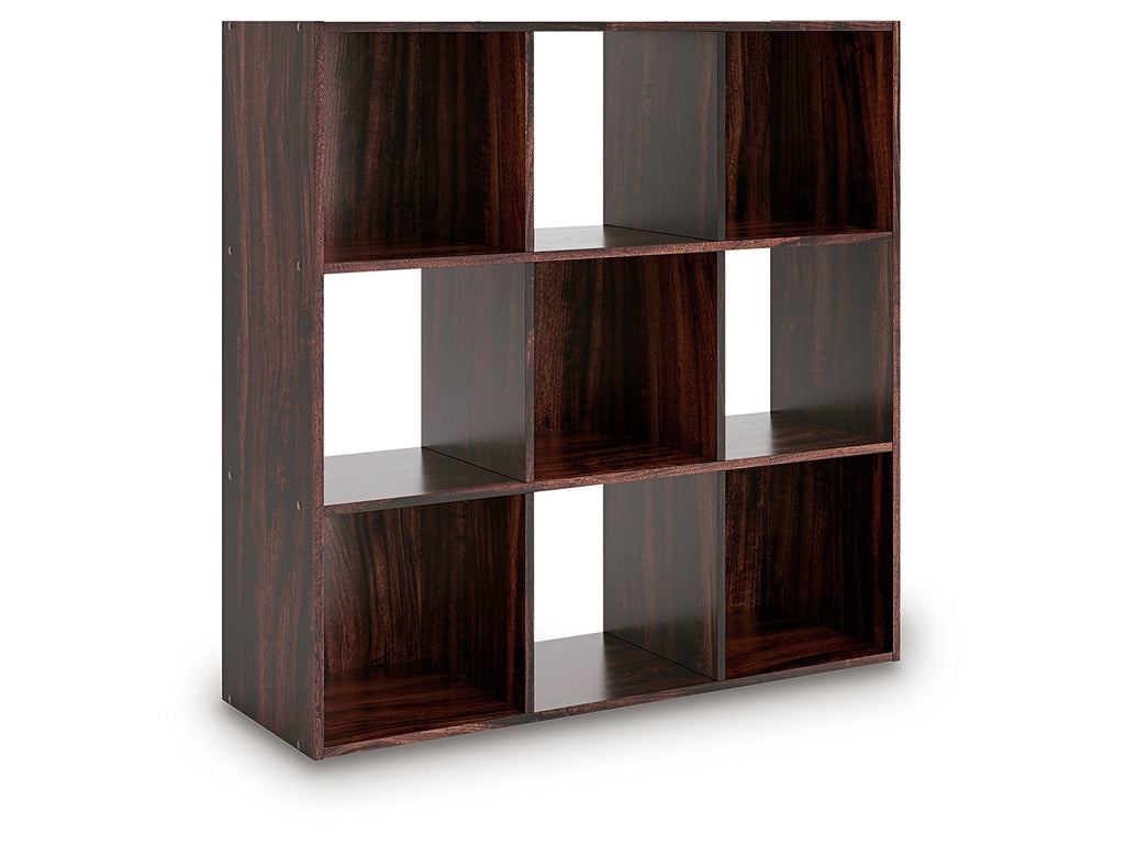 Glosmount Cherry/Light Brown Nine Cube Organizer
