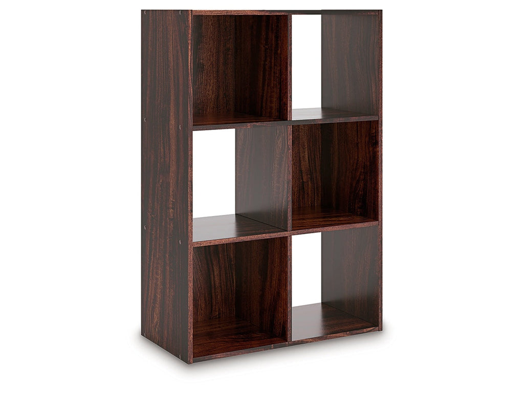 Glosmount Cherry/Light Brown Six Cube Organizer