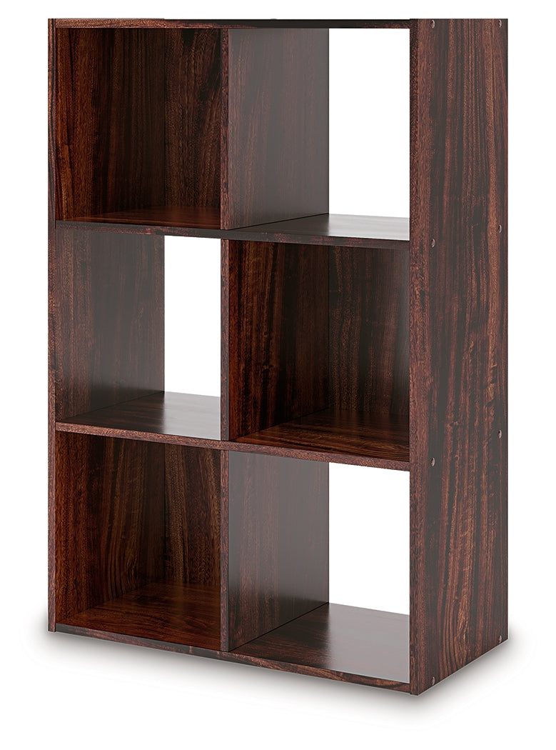 Glosmount Cherry/Light Brown Six Cube Organizer