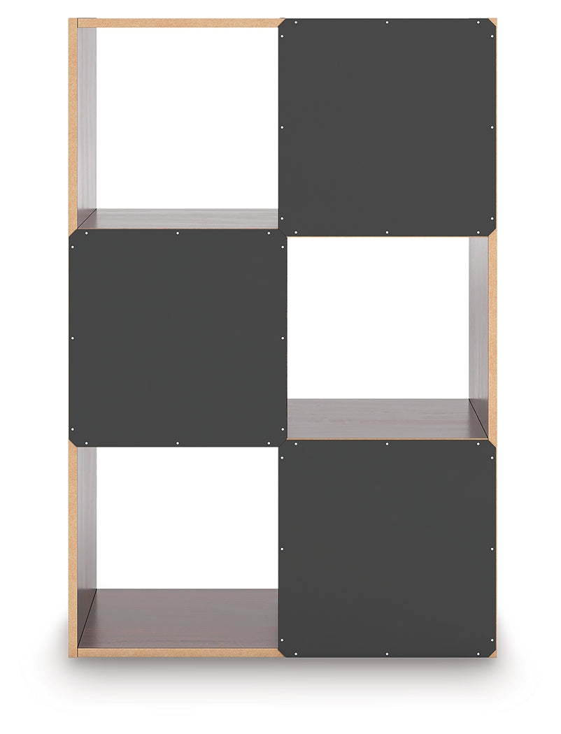Glosmount Cherry/Light Brown Six Cube Organizer