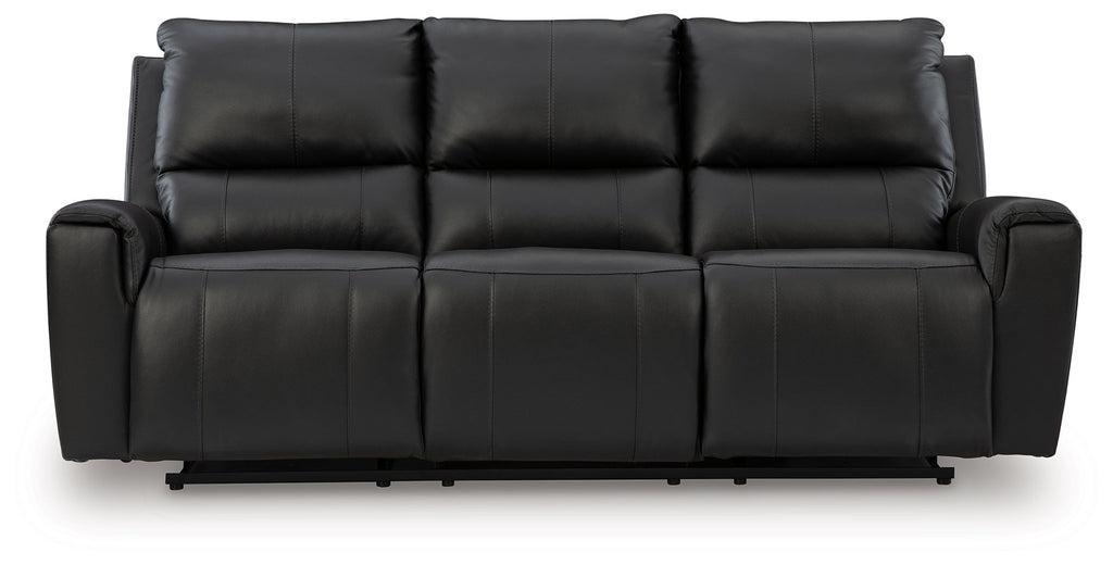 Glossmore Black Reclining Sofa