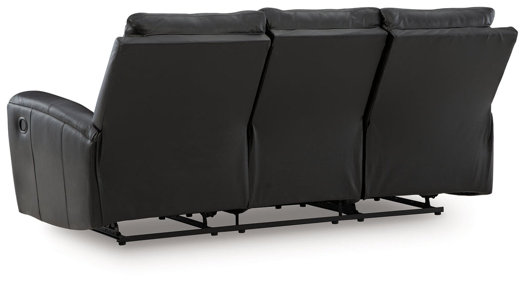 Glossmore Black Reclining Sofa