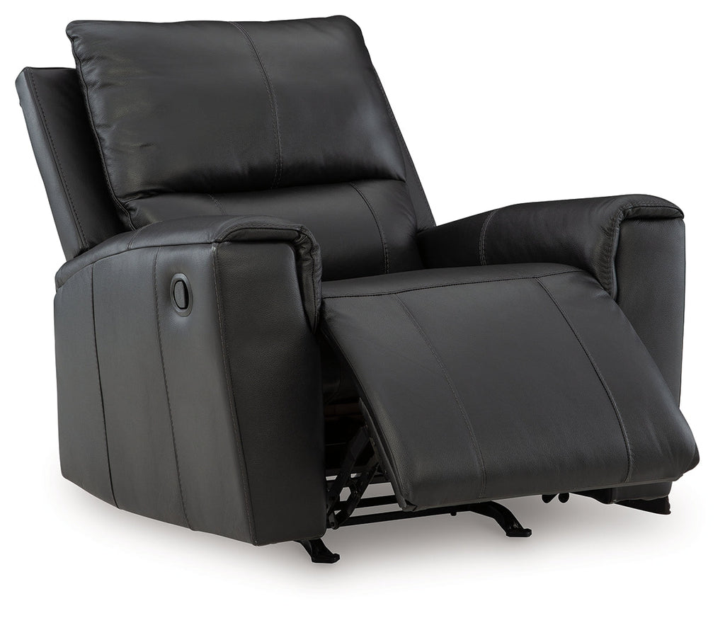 Glossmore Black Rocker Recliner