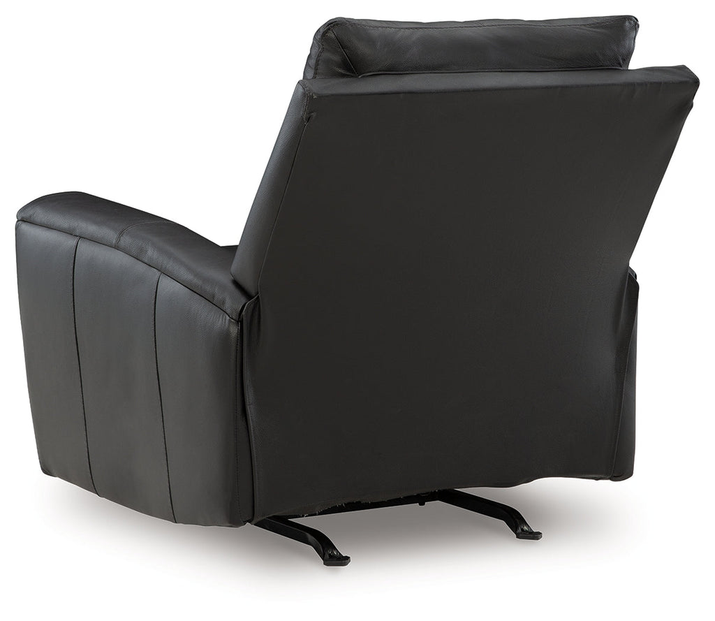 Glossmore Black Rocker Recliner