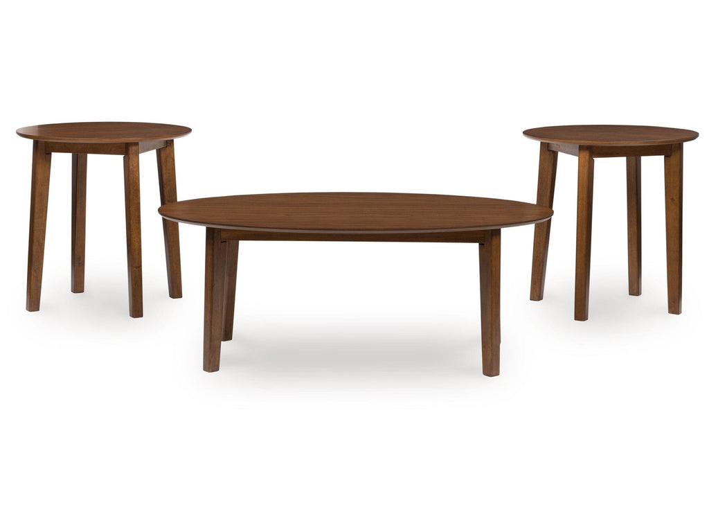 Gordonay Brown Occasional Table Set (Set of 3)