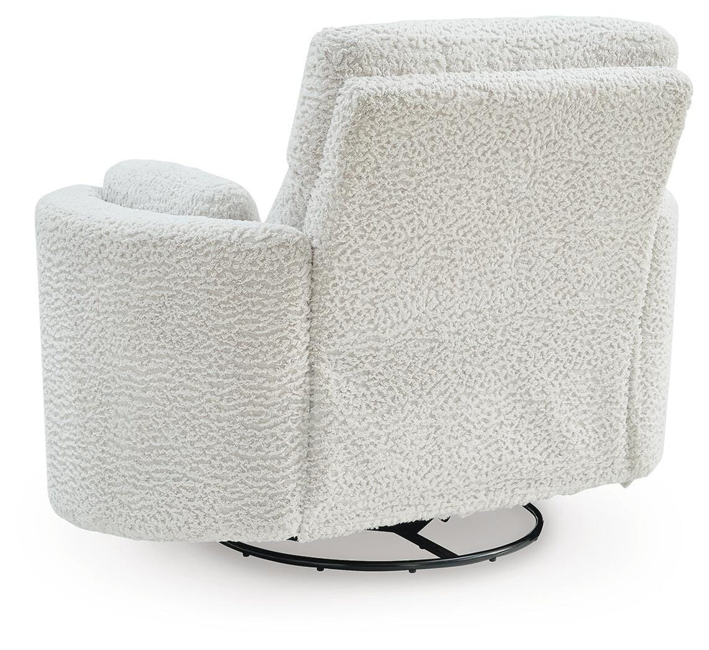 Gosaldo Silver Swivel Power Glider Recliner