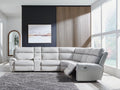 Grafton Pike Pearl/Ash 6 Pc Dual Power Reclining Sectional