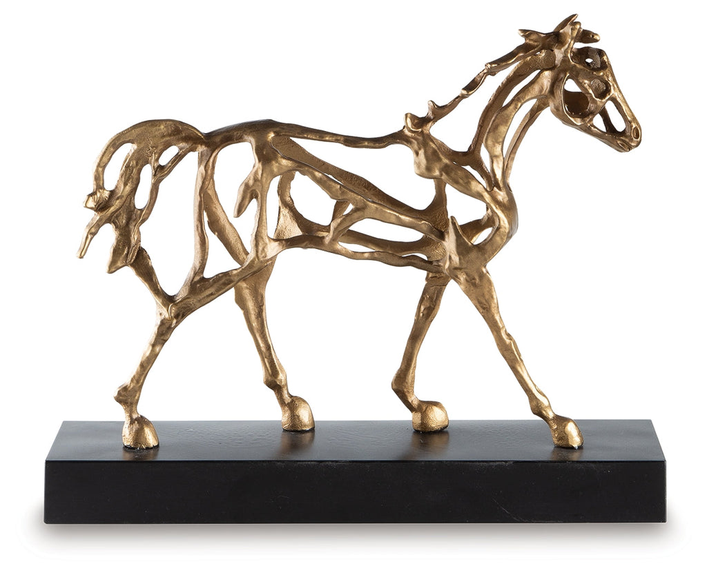 Grainville Antique Gold Finish Sculpture