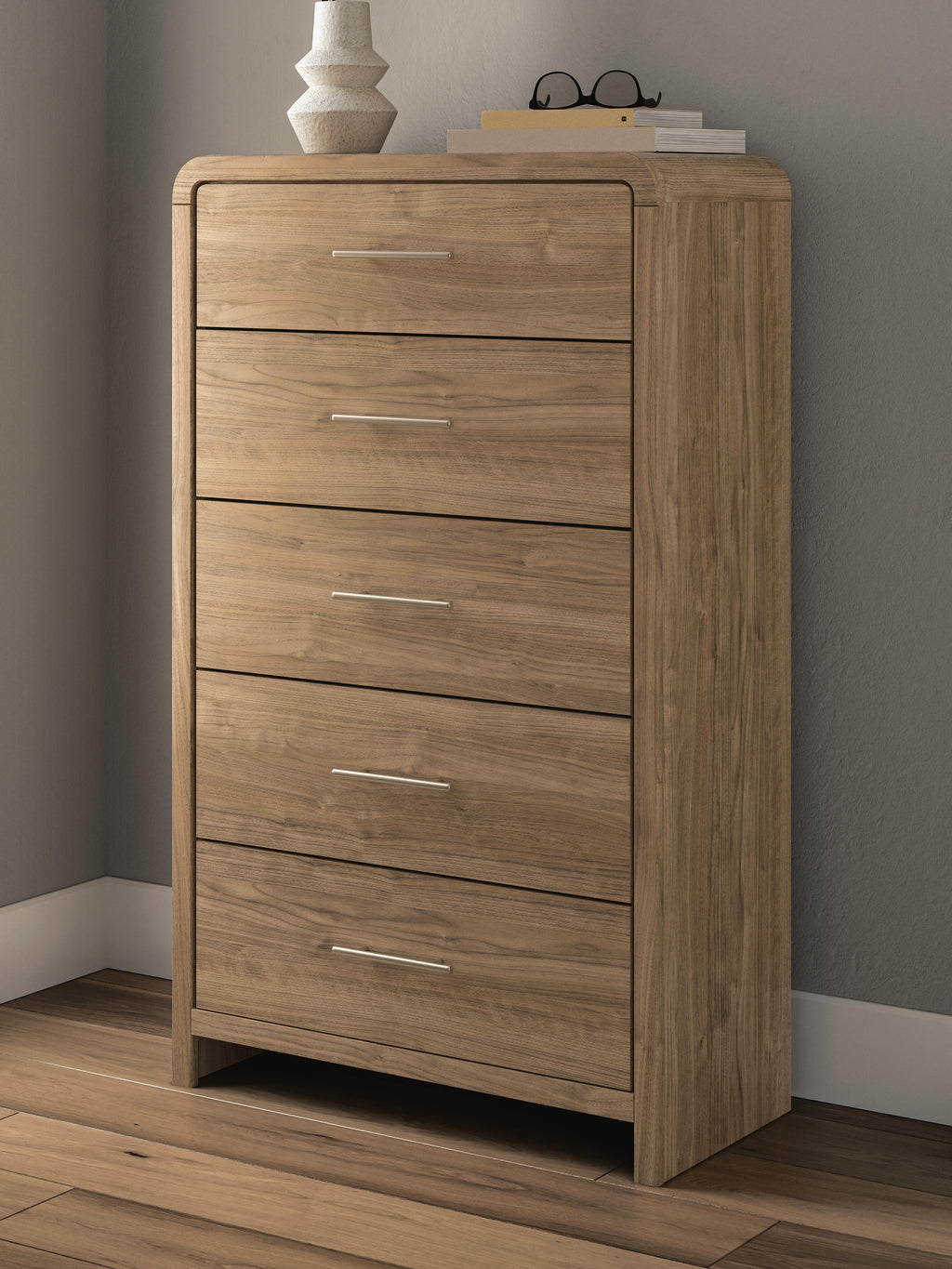 Gramburg Warm Natural Brown Chest of Drawers