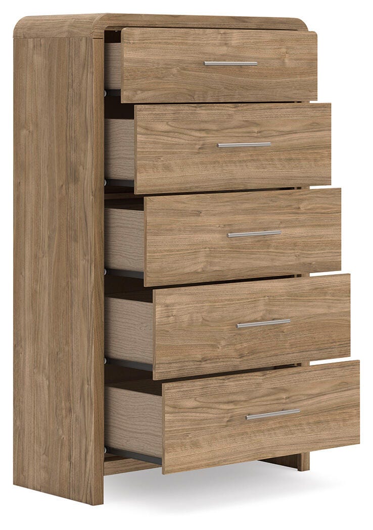 Gramburg Warm Natural Brown Chest of Drawers