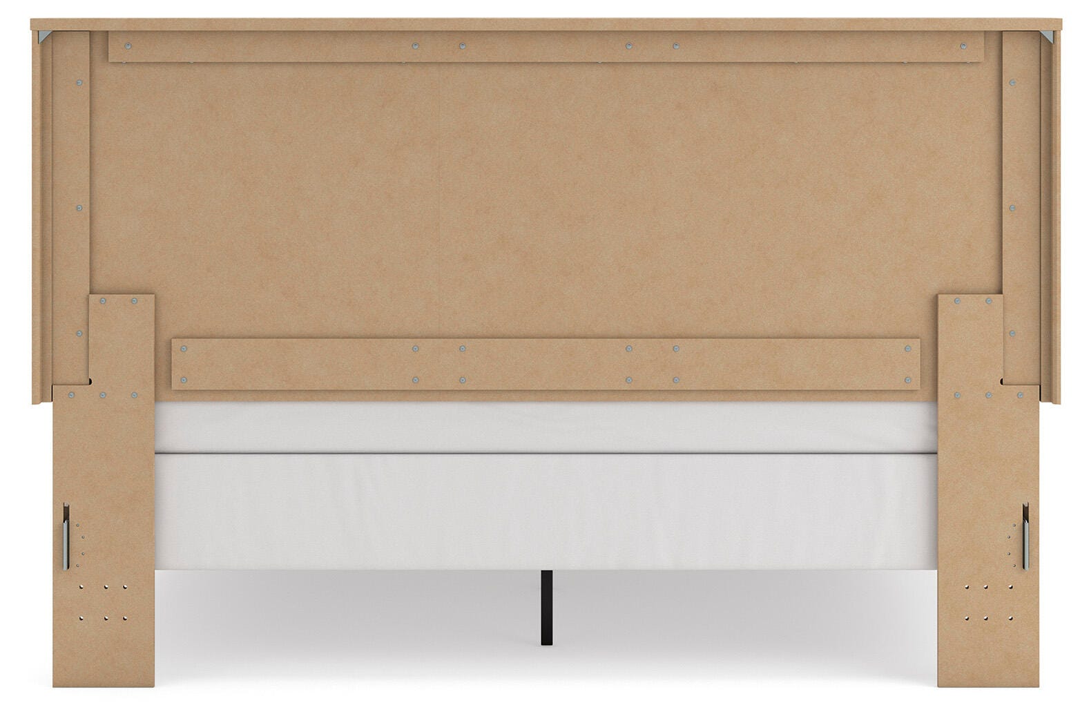 Gramburg Warm Natural Brown King Panel Bed