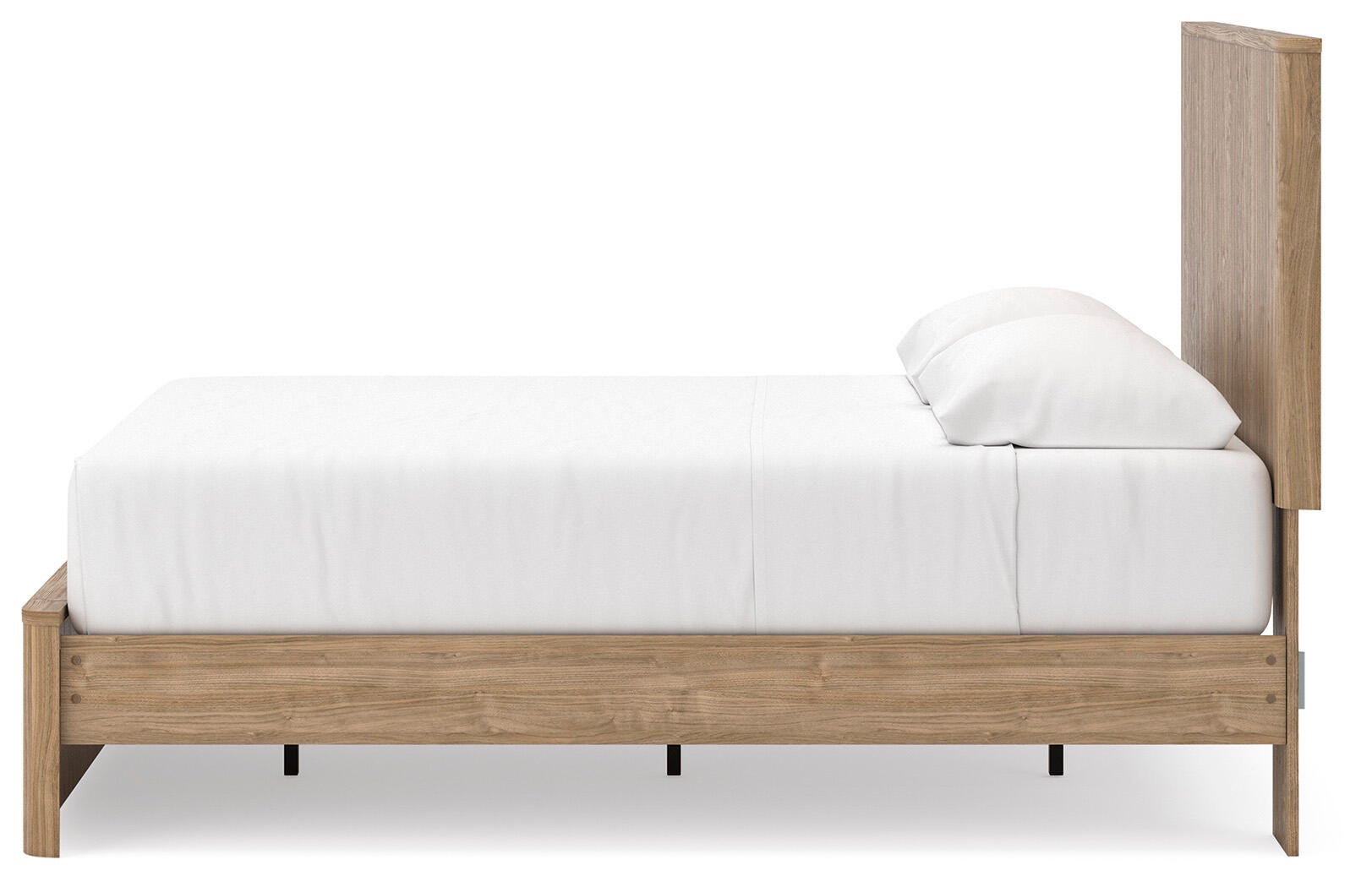 Gramburg Warm Natural Brown Queen Panel Platform Bed