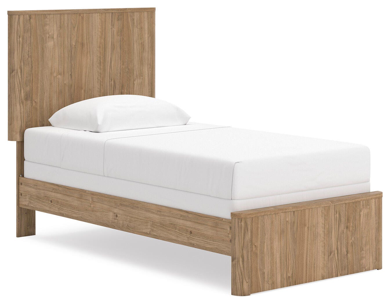 Gramburg Warm Natural Brown Twin Panel Bed