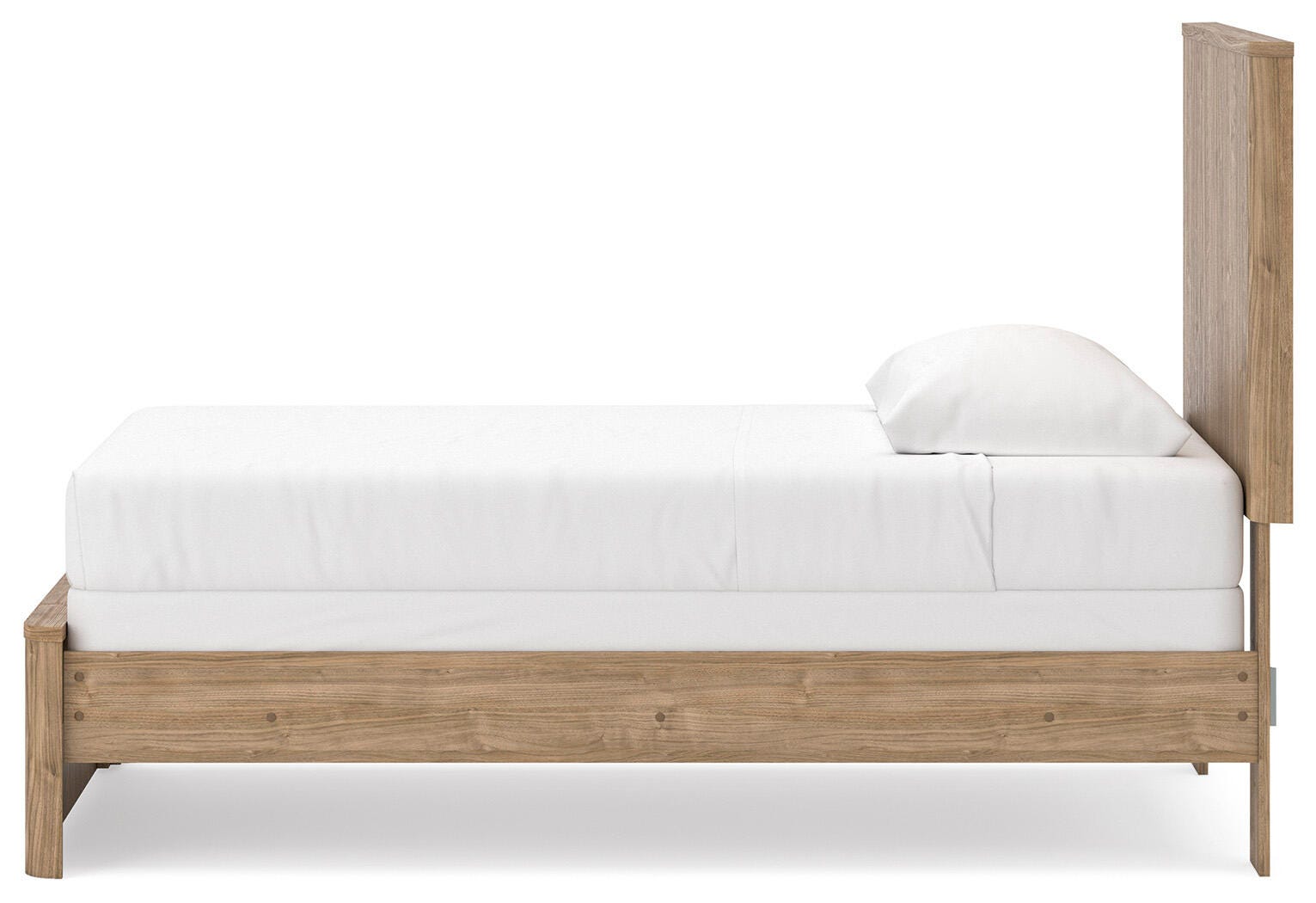 Gramburg Warm Natural Brown Twin Panel Bed