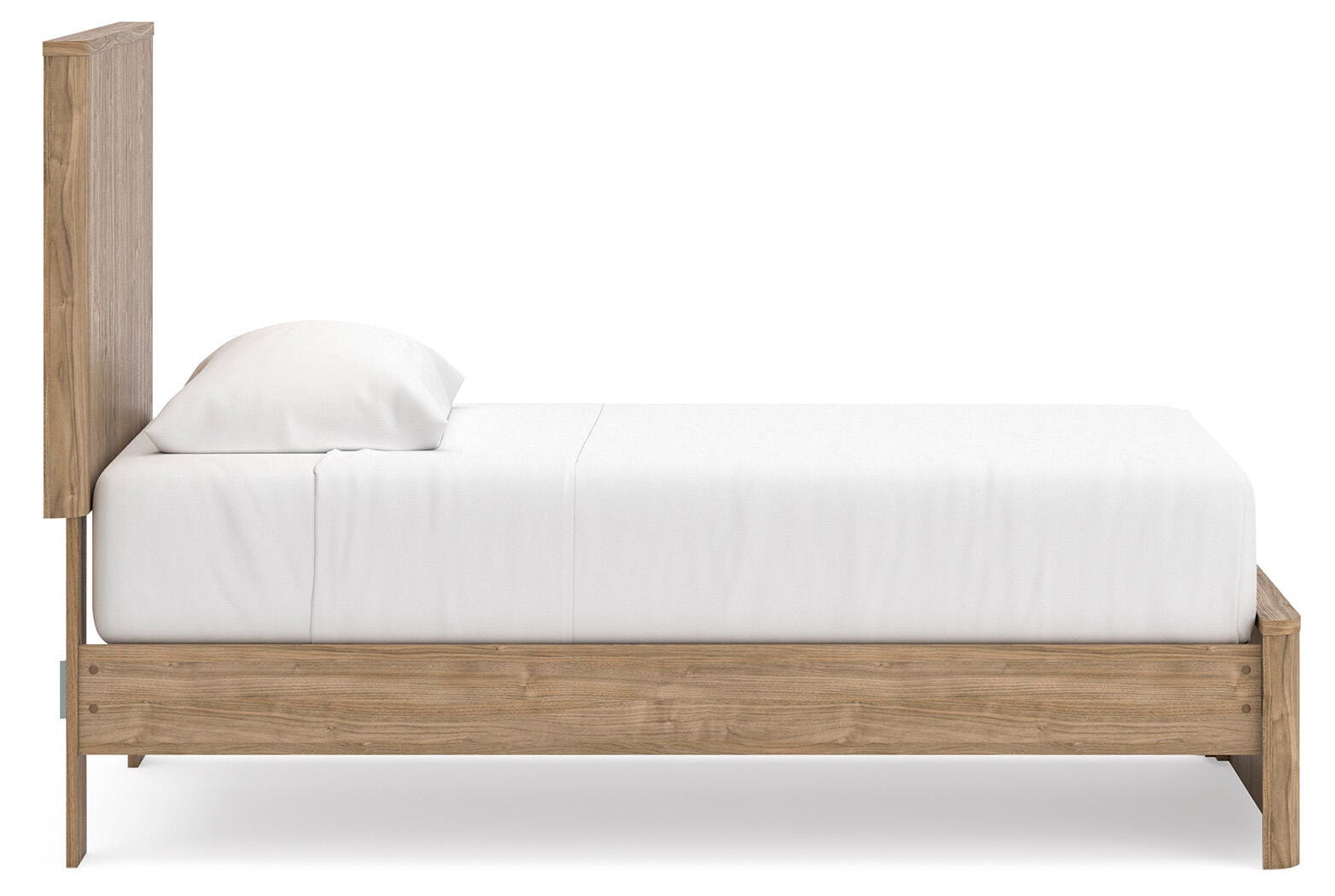 Gramburg Warm Natural Brown Twin Panel Platform Bed