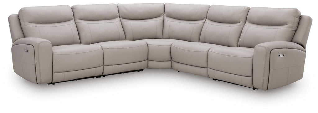 Gravier Gray 5-Piece Power Reclining Sectional