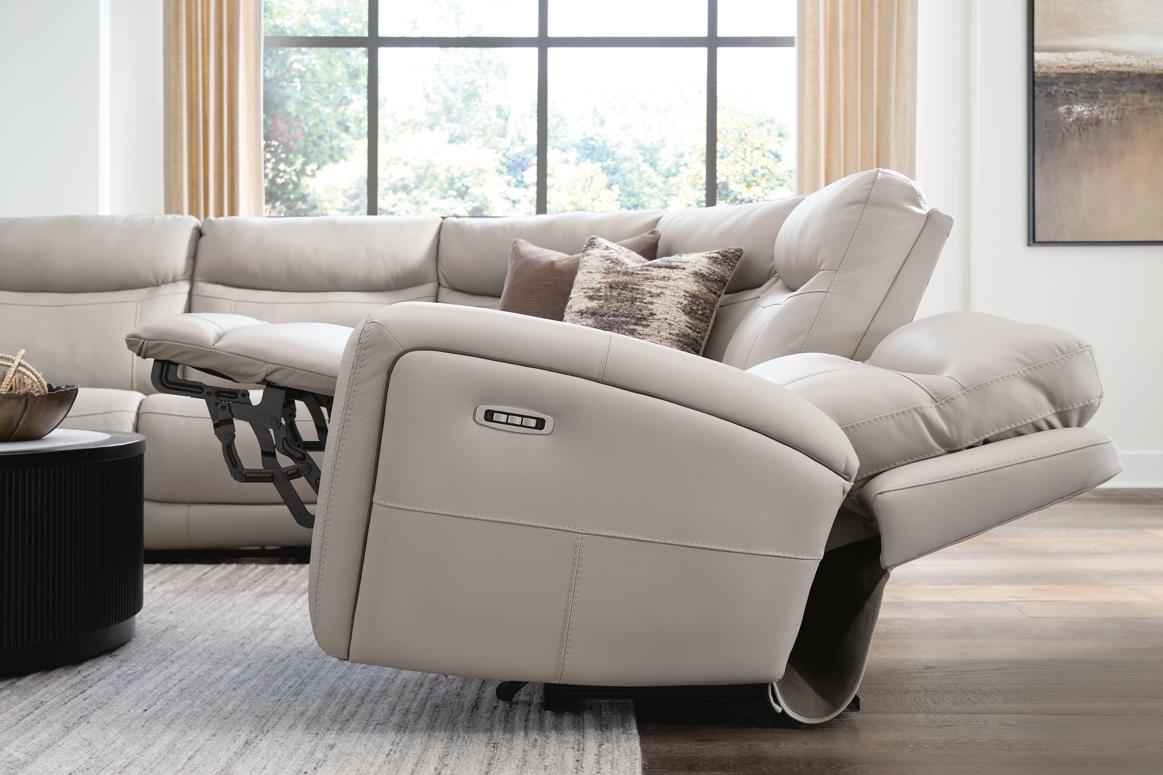 Gravier Gray 5-Piece Power Reclining Sectional