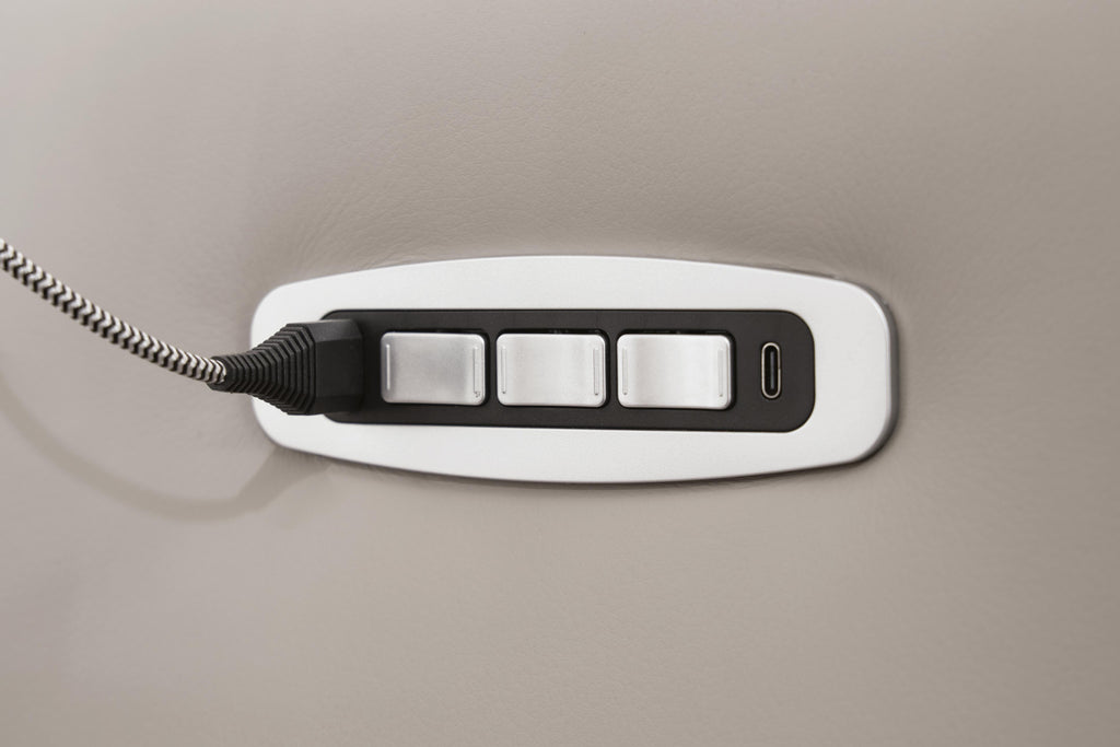 Gravier Gray 6-Piece Power Reclining Sectional with Storage Console