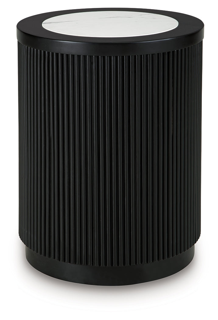 Grayman Black End Table