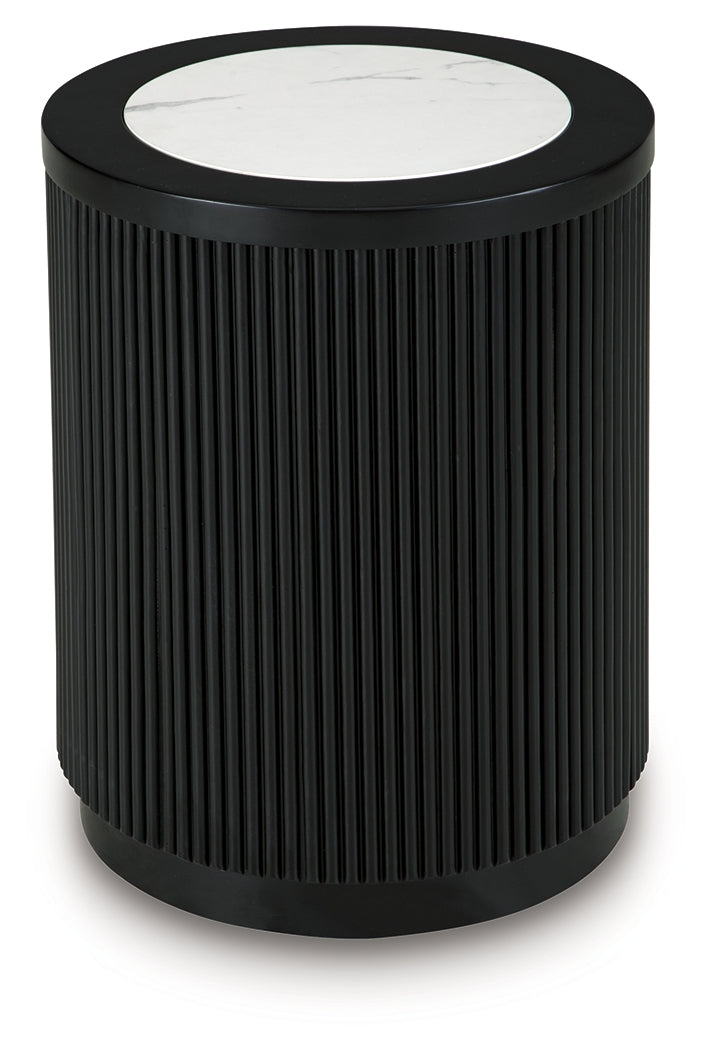 Grayman Black End Table