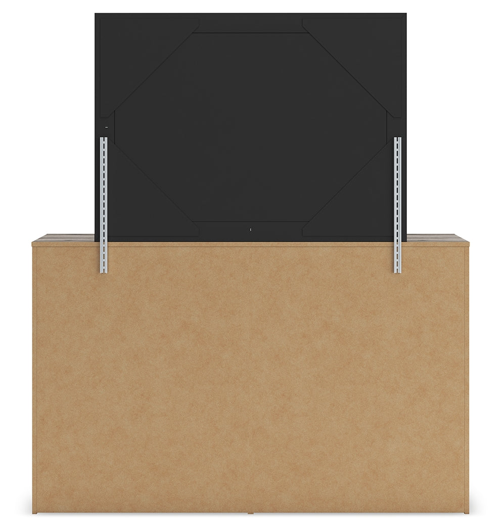 Graystorm Brown Gray Dresser & Mirror