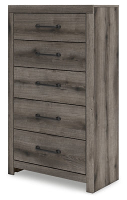Graystorm Brown Gray Five Drawer Chest