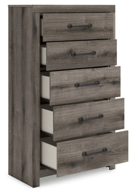 Graystorm Brown Gray Five Drawer Chest
