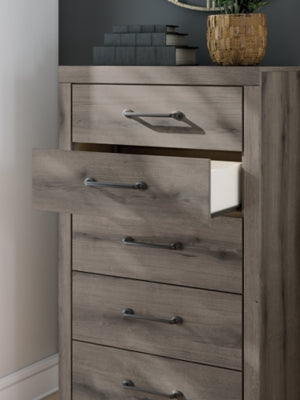 Graystorm Brown Gray Five Drawer Chest