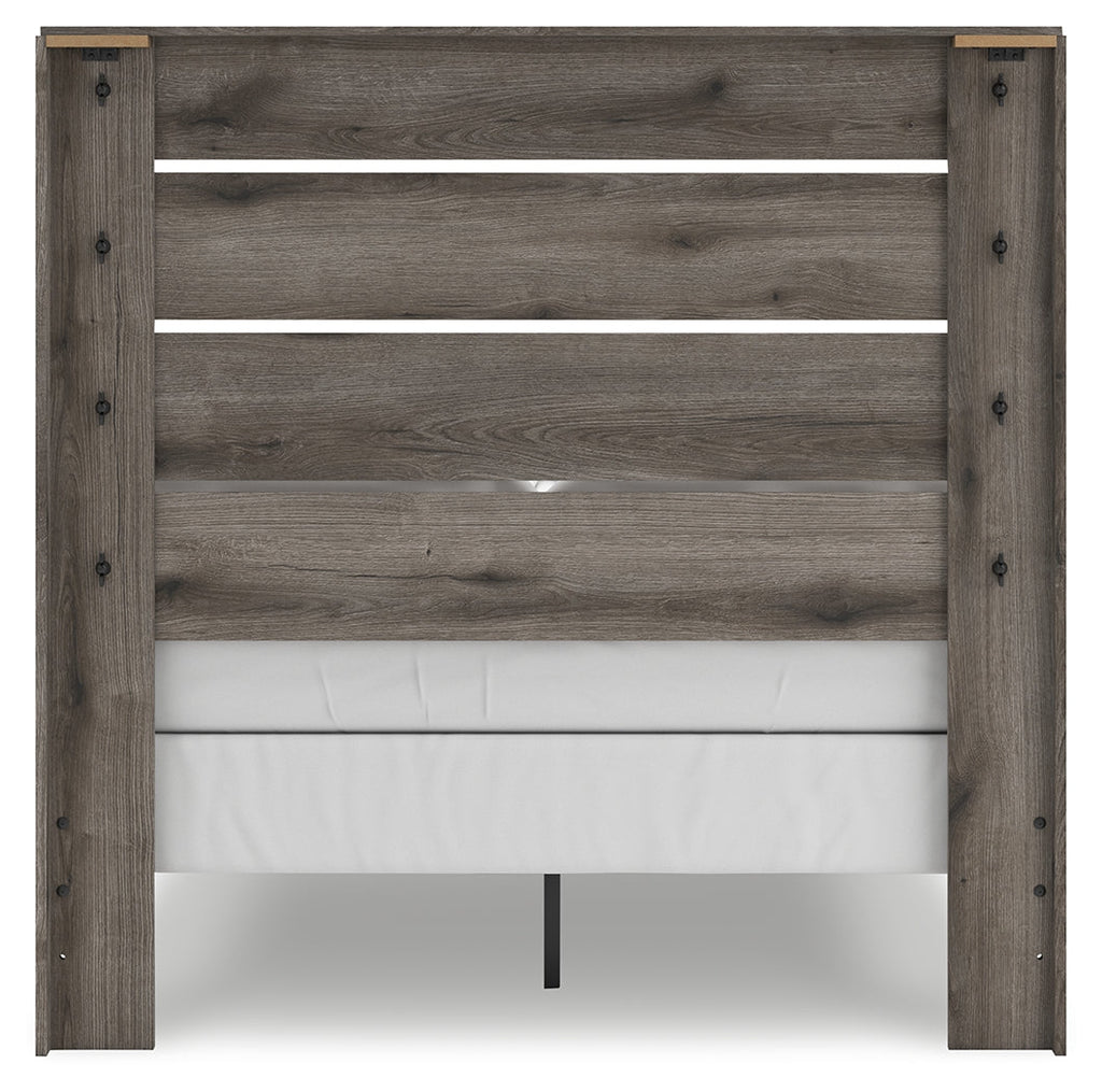 Graystorm Brown Gray Full Panel Youth Bed
