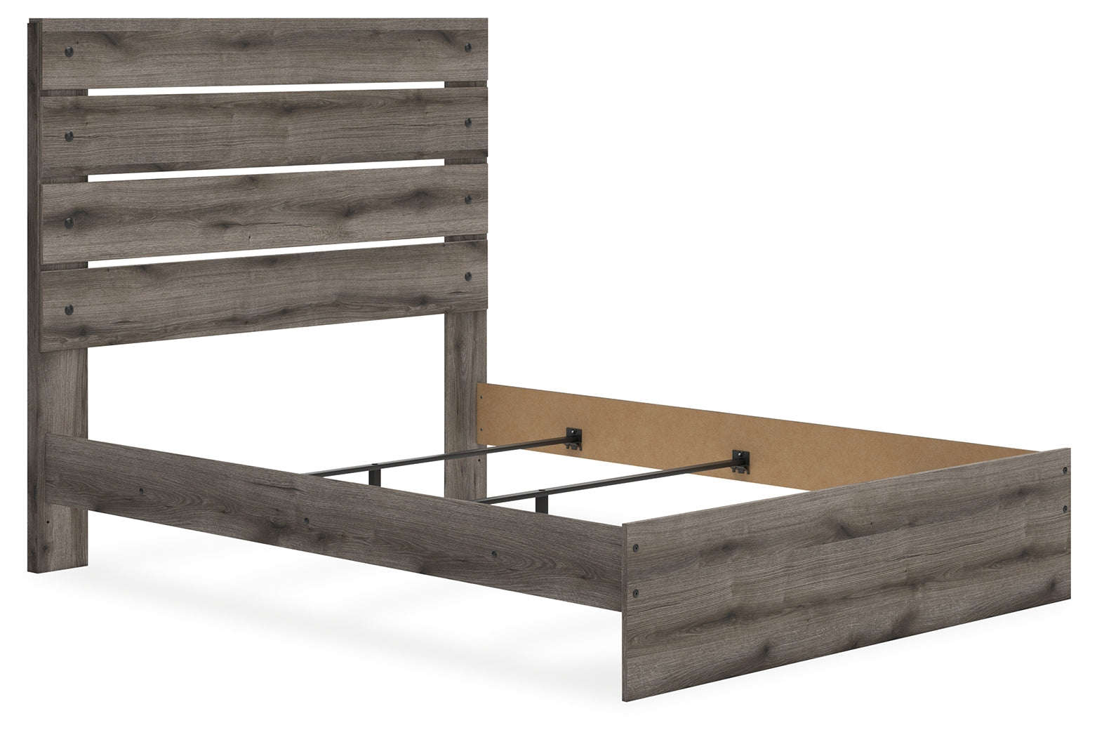 Graystorm Brown Gray Queen Panel Bed