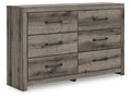 Graystorm Brown Gray Six Drawer Dresser