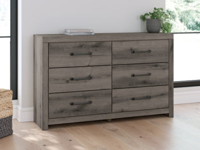 Graystorm Brown Gray Six Drawer Dresser