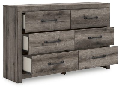 Graystorm Brown Gray Six Drawer Dresser