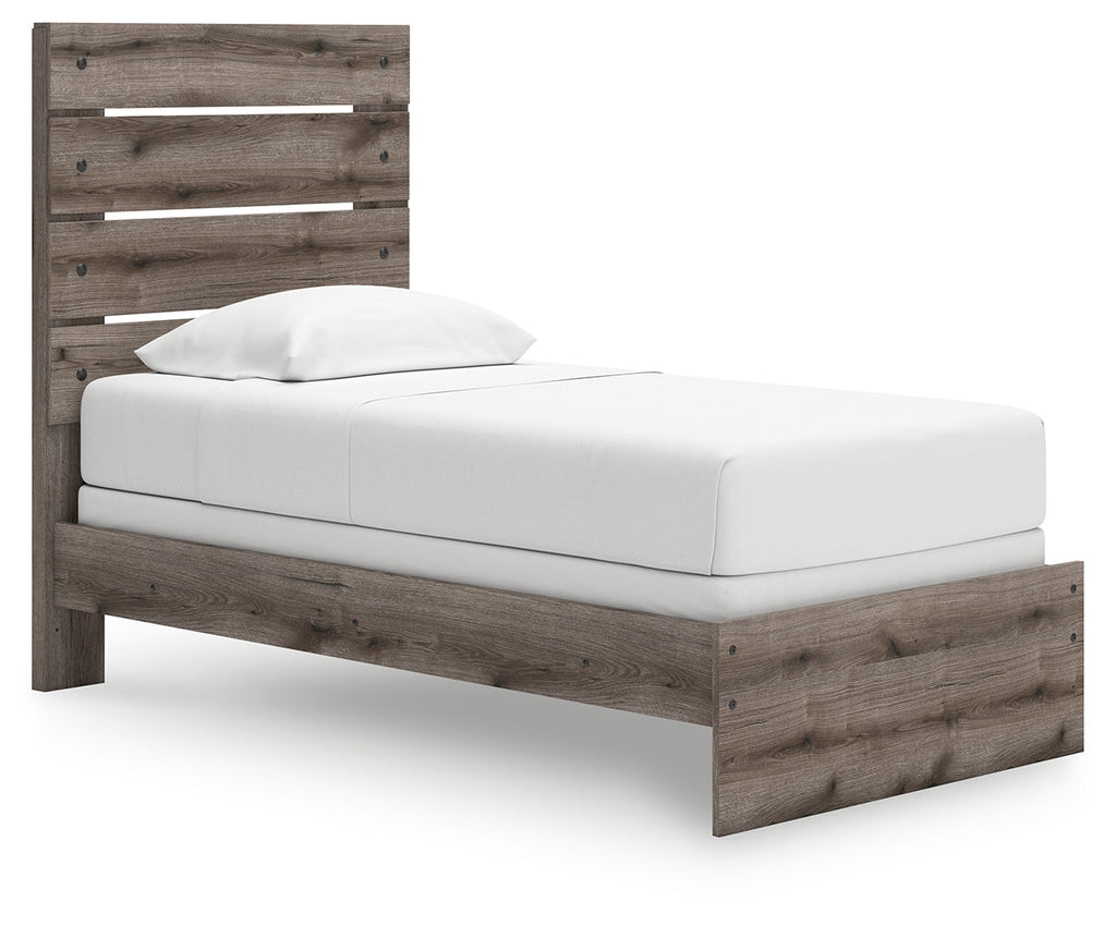 Graystorm Brown Gray Twin Panel Youth Bed