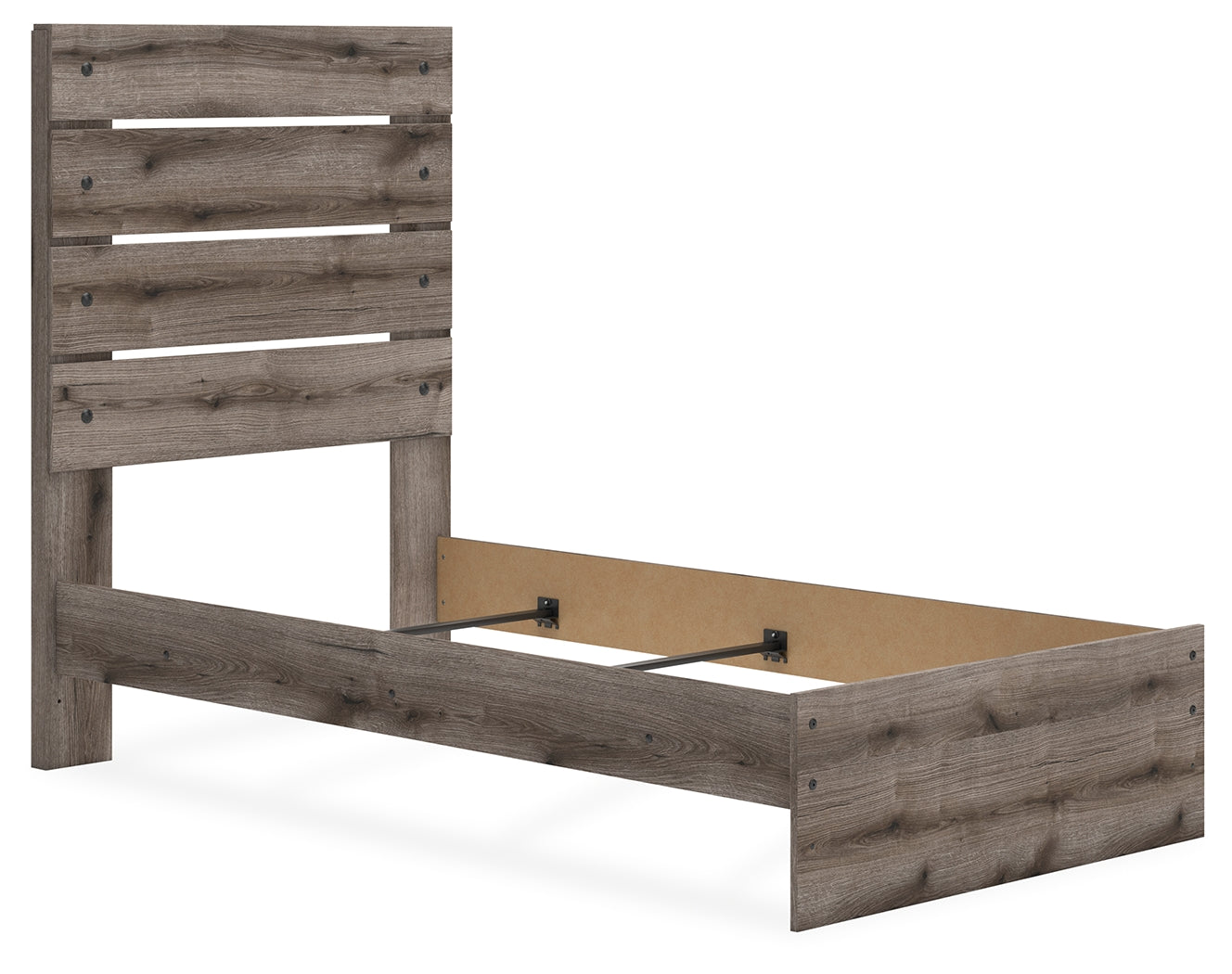 Graystorm Brown Gray Twin Panel Youth Bed