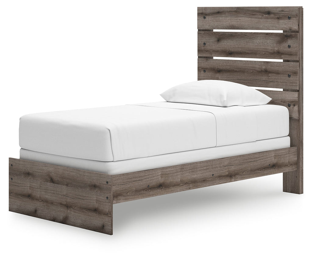 Graystorm Brown Gray Twin Panel Youth Bed