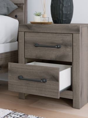 Graystorm Brown Gray Two Drawer Nightstand