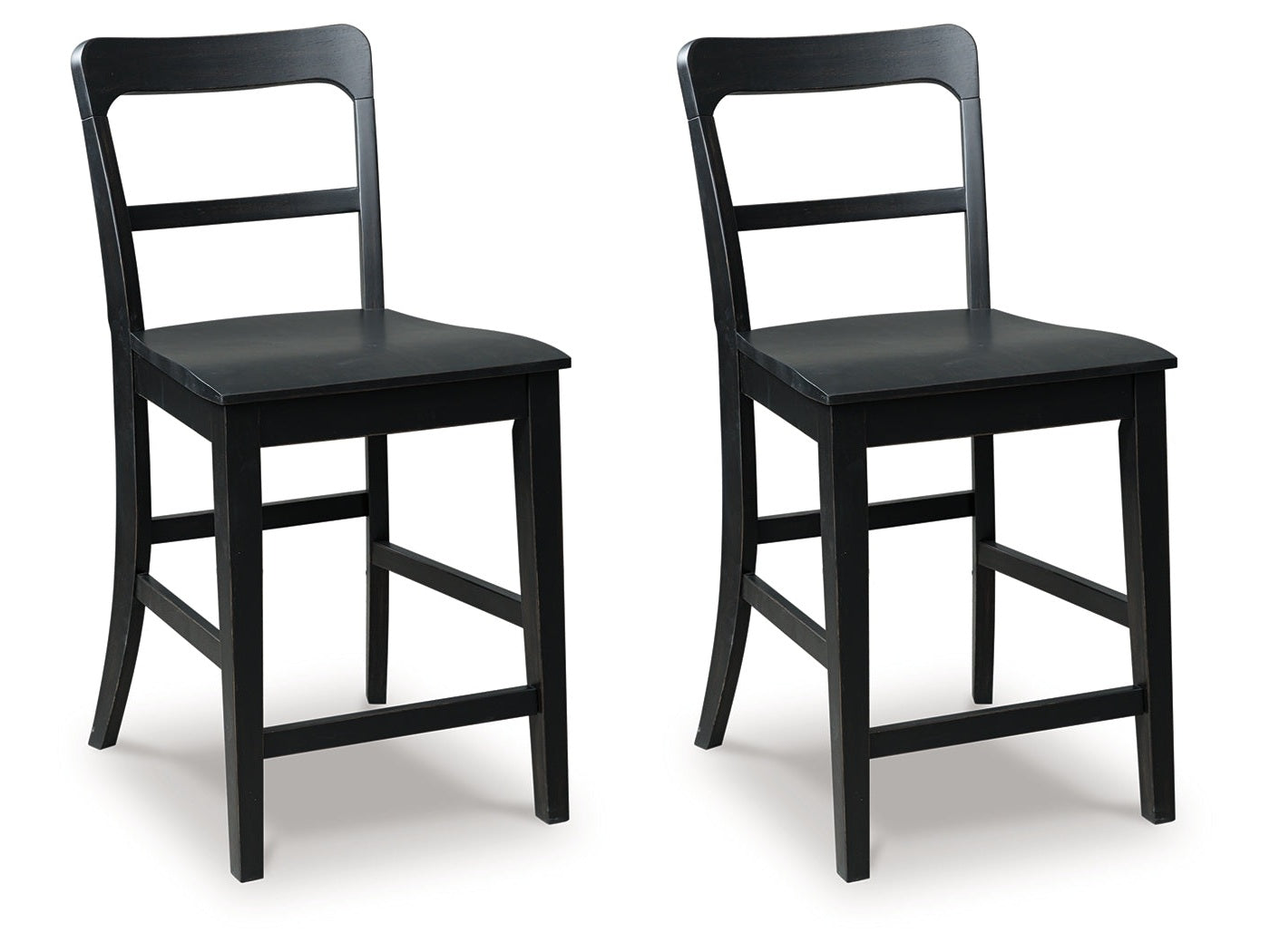 Greddinton Black Barstool (Set of 2)